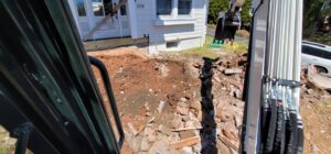 Excavation - Demolition of front walkway for replacement