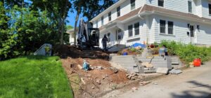 Excavation - Grading yard to driveway